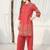 Women Floral Embroidered Thread Work Cotton A-Line Kurta with Palazzos