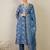 Women Floral Printed Thread Work Linen Kurta with Trousers & With Dupatta