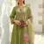 Women Floral Embroidered Thread Work Liva Kurta with Trousers & With Dupatta