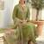 Women Floral Embroidered Thread Work Liva Kurta with Trousers & With Dupatta