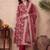 Women Floral Printed Angrakha Cotton Kurta with Trousers & With Dupatta