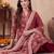 Women Floral Printed Angrakha Cotton Kurta with Trousers & With Dupatta