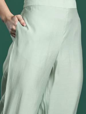 Floral Embroidered Kurta with Trousers & Dupatta 3
