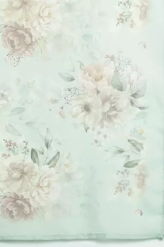 Floral Embroidered Kurta with Trousers & Dupatta