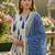 Women Ethnic Motifs Printed Angrakha Sequinned Cotton Kurta with Trousers & With Dupatta