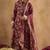 Women Floral Printed Angrakha Cotton Kurta with Trousers & With Dupatta