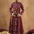 Women Floral Printed Angrakha Cotton Kurta with Trousers & With Dupatta