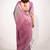 magenta floral printed cotton silk saree with unstitched blouse piece