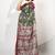 green madhubani ethnic printed viscose cotton saree with unstitched blouse piece