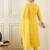 Floral Embroidered V-Neck Thread Work Straight Kurta With Trousers & Dupatta
