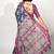 blue madhubani ethnic printed viscose cotton saree with unstitched blouse piece