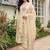 Women Floral Printed Thread Work Linen Kurta with Trousers & With Dupatta