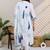 Women Ethnic Motifs Printed Cotton Kurta with Trousers & With Dupatta