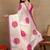off white block print chiffon saree with unstitched blouse piece