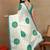 off white block print chiffon saree with unstitched blouse piece