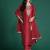 Embroidered Chanderi Silk Kurta With Trousers & Dupatta