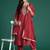 Embroidered Chanderi Silk Kurta With Trousers & Dupatta