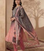 Women Bandhani Embroidered Sequinned Kurta with Trousers & With Dupatta
