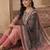 Women Bandhani Embroidered Sequinned Kurta with Trousers & With Dupatta