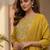 Women Ethnic Motifs Embroidered Pleated Thread Work Kurta with Trousers & With Dupatta