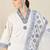 Women Floral Embroidered Thread Work Cotton Kurta with Trousers & With Dupatta