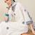 Women Floral Embroidered Thread Work Cotton Kurta with Trousers & With Dupatta