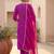 Women Ethnic Motifs Embroidered Thread Work Kurta with Trousers & With Dupatta
