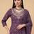 Women Ethnic Motifs Printed Thread Work Cotton Kurta with Trousers & With Dupatta