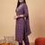 Women Ethnic Motifs Printed Thread Work Cotton Kurta with Trousers & With Dupatta