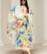 Floral Printed Round Neck Long Sleeves Kurta & Trouser With Dupatta