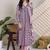 Women Ethnic Motifs Printed Empire Beads and Stones Cotton Kurta with Trousers & With Dupatta