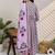 Women Ethnic Motifs Printed Empire Beads and Stones Cotton Kurta with Trousers & With Dupatta