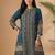 Women Printed Mirror Work Cotton Kurta with Trousers
