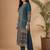 Women Printed Mirror Work Cotton Kurta with Trousers