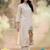 Women Animal Embroidered Thread Work Cotton Kurta with Trousers