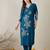 Women Floral V-Neck Embroidered Thread Work Straight Kurta Sets
