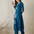 Women Floral V-Neck Embroidered Thread Work Straight Kurta Sets
