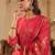 Floral Embroidered Notch Neck Panelled A-Line Kurta & Trousers With Dupatta