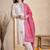 Women Ethnic Motifs Embroidered Thread Work Cotton Kurta with Trousers & With Dupatta