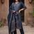 Women Floral Printed Panelled Sequinned Cotton Kurta with Trousers & With Dupatta