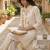 Women Floral Printed Cotton Kurta with Trousers