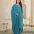 Cotton cambric a-line kurti-pant-dupatta set