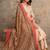 Cotton cambric printed straight kurti-pant-dupatta set