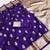Purple soft silk blend saree with zari weaving meenakari design