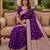 Wine soft silk blend saree with zari weaving meenakari design