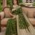 Green soft silk blend saree with zari weaving meenakari design