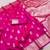 Pink soft silk blend saree with zari weaving meenakari design