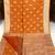 Orange soft silk blend saree with zari weaving meenakari design