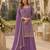 Lavender chinon semi stitched suit with embroidery & sequence work