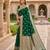 Sea green soft silk blend saree with zari weaving meenakari design